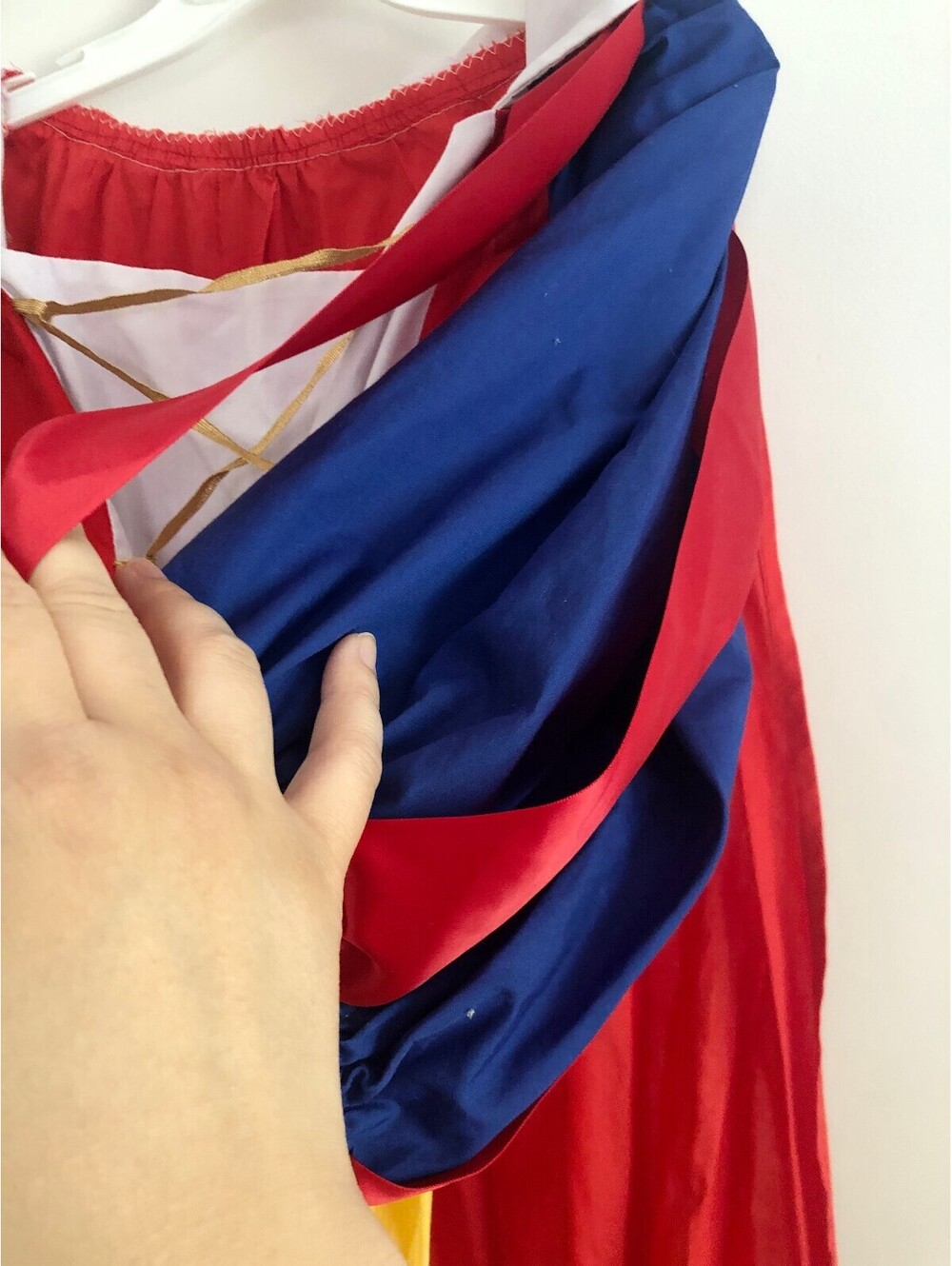 Snow White Halloween Costume Adult S Dress Cape Sturdy Quality 42/38cm Princess - Picture 3 of 8